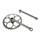 CHAINSET FOR URBAN BIKE- P2R STEEL- CHROME -COTTERED- 170mm WITH 46T.CHAINRING - CHAIN 3.30