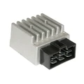 REGULATEUR DE TENSION 50 A BOITE ADAPTABLE DERBI 50 SENDA, GPR / GILERA 50 RCR, SMT / APRILIA 50 RS, RX, SX (CONNECTEUR NOIR - 6 FICHES) -P2R
