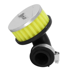 FILTRE A AIR REPLAY R BOX FC CHROME/JAUNE FIXATION COUDEE 90- DIAM 35/28