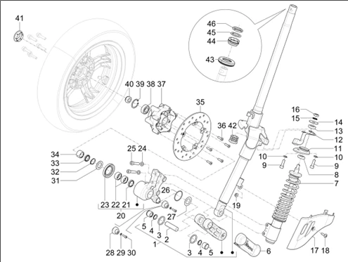 Suspension avant - Amortisseurs