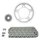 KIT CHAINE ADAPTABLE HONDA 600 CB F HORNET 2007>2013 525 16x43 (DIAM COURONNE 112/138/12.25) (DEMULTIPLICATION ORIGINE) -AFAM