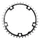 CHANRING FOR ROAD BIKE-5 arms- 38T. Ø130 "INNER" BLACK -ALUMINIUM- 7075 STRONGLIGHT 9/10 Speed (SHIMANO TYPE)