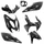 CARROSSERIE/CARENAGE SCOOT ADAPTABLE MBK 50 NITRO 1997>2012/YAMAHA 50 AEROX 1997>2012 NOIR BRILLANT (KIT 7 PIECES) -P2R
