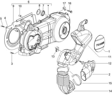 Couvercle carter - Refoidissement carter