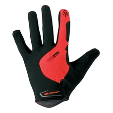 GANTS VELO VTT LONG GIST HERO GEL ROUGE S (PAIRE SUR CARTE) COMPATIBLE ECRAN TACTILE -5532