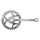 MANIVELLE CYCLO ADAPTABLE MBK AV 88, 89, 85, 65 GAUCHE + DROIT (32 dts) CHROME (PAIRE) -SELECTION P2R