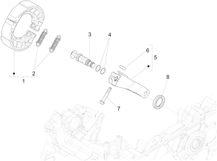 Frein posterieur - Mâchoire