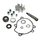 KIT REPARATION POMPE A EAU MAXISCOOTER ADAPTABLE KYMCO 700 MYROAD 2012> (KIT)  -P2R-