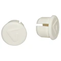 HANDLEBAR END PLUG- FOR ROAD BIKE- VELOX WHITE (PAIR ON CARD)