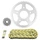 CHAIN AND SPROCKET KIT FOR DERBI 125 GPR NUDE 2004>2008  428  16x50  (Ø SPROCKET 62/108/10.25)  (OEM SPECIFICATIONS)  -AFAM-