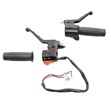 POIGNEE DE GAZ/FREIN CYCLO ADAPTABLE PEUGEOT 103 MVL-SP ANCIEN MODELE AVEC COMMODO KLAXON ET CLIGNOTANT (PAIRE) -P2R