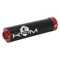 SILENCIEUX 50 A BOITE KRM PRO RIDE ALU NOIR/ROUGE (MONTAGE UNIVERSEL PASSAGE A DROITE)