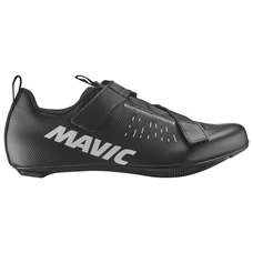 CHAUSSURE ROUTE MAVIC ASKIUM NOIR 40 SERRAGE VELCRO FIXATION 3 POINTS COMPATIBLE LOOK/SHIMANO (PAIRE)