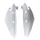 REAR SIDE COVER FOR SCOOT MBK 50 OVETTO 2008>/YAMAHA 50 NEOS 2008> -GLOSS WHITE- (PAIR)