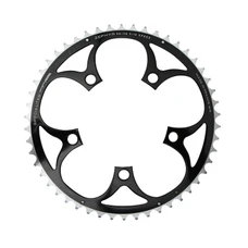 CHAINRING FOR ROAD BIKE- 5 Arms- 50T.Ø 110 -OUTER- ALUMINIUM BLACK- 7075 TA ZEPHYR (SHIMANO TYPE) 9/10Speed.
