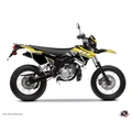 KIT DECO AUTOCOLLANT/STICKER 50 A BOITE REPLICA JAUNE POUR YAMAHA 50 DT 2007>2011  -KUTVEK-