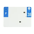 BANDE PLAQUE REMORQUE 275x200 POUR PVC VIERGE DEP. 38 avec EURO (VENDU A L'UNITE)