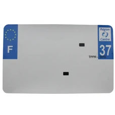 BANDE PLAQUE MOTO 210x130 POUR PVC VIERGE DEP. 37/EURO (VENDU A L'UNITE)