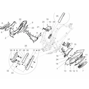 Protection centrale - Repose-pieds