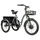 TRICYCLE ELECTRIQUE/VAE CITY LEADER FOX 24" CURTIS 2025 MIXTE GRIS MAT 8V SHIMANO NEXUS MOTEUR ROUE AV BAFANG 36V 45Nm BATTERIE 17,4Ah FREIN ET RETROPEDALAGE
