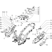 Protection centrale - Repose-pieds