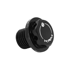 BOUCHON D'HUILE SCOOT KRM PRO RIDE POUR MBK 50 BOOSTER, STUNT, NITRO, OVETTO/YAMAHA 50 BWS, SLIDER, AEROX, NEOS ALU CNC NOIR