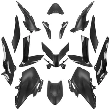 CARROSSERIE/CARENAGE MAXISCOOTER ADAPTABLE YAMAHA 560 TMAX 2022>2024 NOIR BRILLANT/MAT (KIT 15 PIECES)