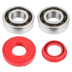 ROULEMENT D'EMBIELLAGE + JOINT SCOOT ARTEK K-SERIES ADAPTABLE MBK 50 BOOSTER, NITRO/YAMAHA 50 BWS, AEROX/APRILIA 50 SR/CPI 50 ARAGON/GENERIC 50 IDEO (KIT 6204 TPI POLYAMIDE C4 + JOINT SPI NBR ROUGE)