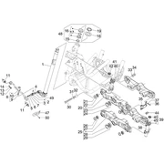 Fourche/tube direction - Ensemble butée dir.