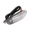 FEU ARRIERE 50 A BOITE/MOTO TRIANGLE TRANSPARENT A LEDS AVEC ECLAIRAGE DE PLAQUE (9 LEDS) (Lg830xL37xH20mm) (HOMOLOGUE CE) -REPLAY