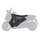 TABLIER COUVRE JAMBE TUCANO POUR KYMCO 350 DOWNTOWN 2023>, DINK STREET 2023>, SUPER DINK 2023>, GT350 2023> (R239-X) (TERMOSCUD) (SYSTEME ANTI-FLOTTEMENT SGAS)