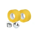 HANDLEBAR TAPE- VELOX TRESSOSTAR 90 -COTTON- YELLOW 20mm x 2,80M (PAIR ON BLISTER)