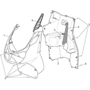 Carrosserie av. - Tablier interne