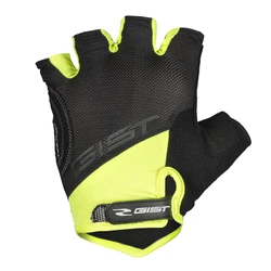 GANTS VELO COURT GIST D-GRIP GEL ETE JAUNE FLUO XXL (PAIRE SUR CARTE) AVEC VELCRO -5511