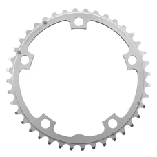 CHANRING FOR ROAD BIKE-5 arms- 40T. Ø130 -MIDDLE- SILVER -ALUMINIUM- 7075 STRONGLIGHT 9/10 Speed (SHIMANO TYPE)