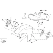 Carrosserie av. - Garde-boue AV