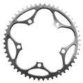 CHANRING FOR ROAD BIKE-5 arms- 52T. Ø130 -OUTER- SILVER -ALUMINIUM- 7075 STRONGLIGHT 9/10 Speed (SHIMANO TYPE)