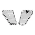 TOOL BOX DOOR FOR MOPED PEUGEOT 103 SP , MVL TWISTED STEEL (PAIR)  -SELECTION P2R-