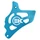SPROCKET COVER 50 WITH GEARBOX ARTEK FOR MINARELLI 50 AM6/BETA 50 RR/RIEJU 50 MRT/SHERCO 50 SM-R, SE-R ALU CNC BLUE
