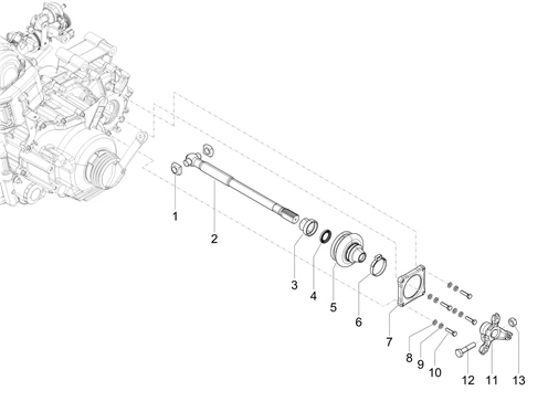Transmission arrière