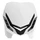 PLAQUE PHARE/TETE DE FOURCHE MOTO UNIVERSEL POLISPORT E-BLAZE BLANC/NOIR (LED)