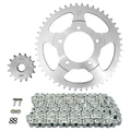 KIT CHAINE ADAPTABLE SUZUKI 650 GSF N BANDIT 2007>2015 525 15x48 (DIAM COURONNE 87/110/10.5) (DEMULTIPLICATION ORIGINE) -AFAM