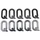 LETTER FOR LICENSE PLATE TIFLEX ALUMINIUM MOTORBIKE/SCOOTER  45mm  Q  (SOLD PER 10)