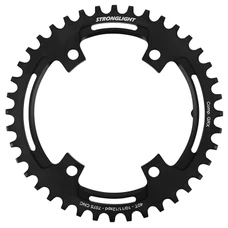 PLATEAU GRAVEL 4BRA D.110POUR SHIMANO GRX FC-RX600-RX610-RX810-RX820 STRONGLIGHT MONO ALU NOIR 40DTS - EPAISSEUR 3mm 10/11/12V.
