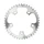 CHAINRING FOR ROAD BIKE- 5 Arms- 42T.Ø 110 -OUTER- ALUMINIUM SILVER- 7075 TA ZEPHYR (SHIMANO TYPE) 9/10Speed.