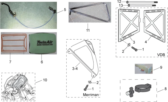VDB and Merriman components