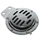 HORN  UNIVERSAL FOR MOTORBIKE DC 12V  ( CHROME STEEL) 105DB (Ø 100mm)  -SELECTION P2R-
