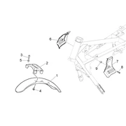 Carrosserie av. - Garde-boue AV