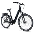 VELO ELECTRIQUE/VAE CITY 28 LEADER FOX TERTIUM 2025 MIXTE NOIR BRILLANT 8V SHIMANO NEXUS MOTEUR CENTRAL BAFANG M420 36V 80Nm BATTERIE 15Ah (20'' - H50,8cm - TAILLE L - POUR ADULTE DE 178cm à 185cm)