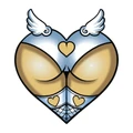 AUTOCOLLANT/STICKER LETHAL THREAT MINI ANGEL ASS (60x80mm)